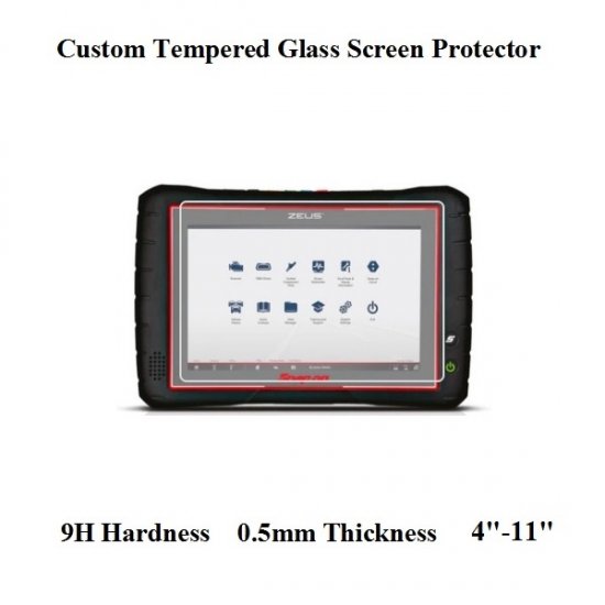 Custom Cut Tempered Glass Screen Protectors For Your Scan Tools - Click Image to Close